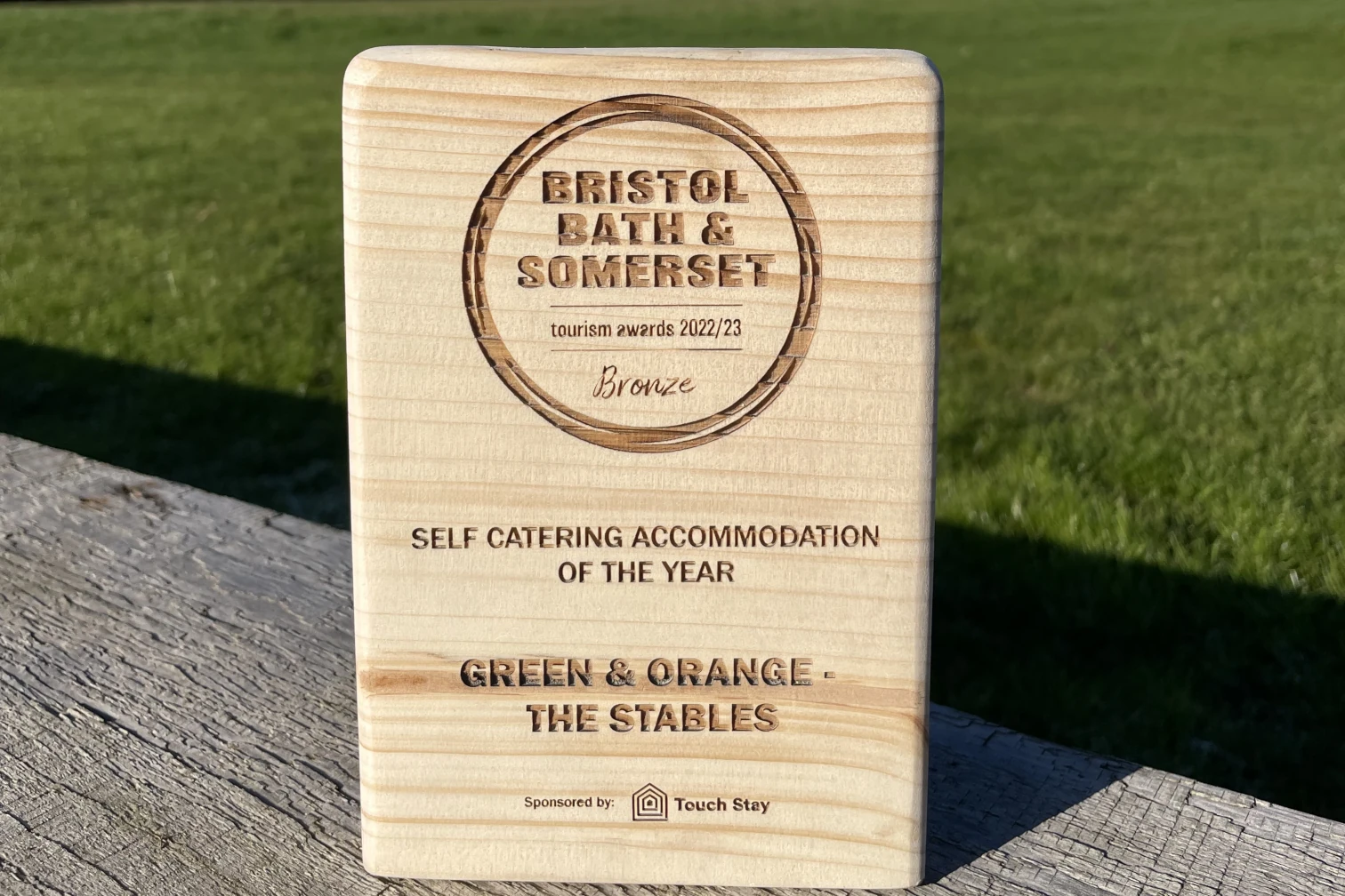 Bronze Winner, Bristol, Bath & Somerset Tourism Awards 2022/23
